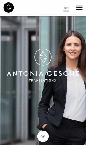 Webdesign Referenz: AG Translations - Mobile Screenshot