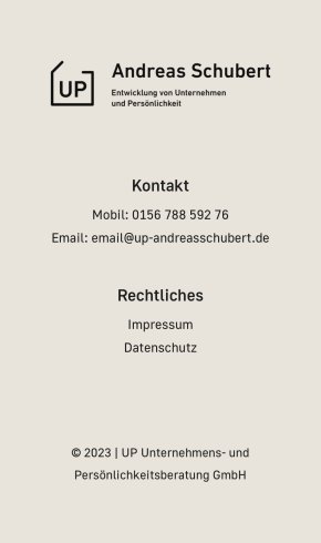 Webdesign Referenz: Andreas Schubert - Mobile Screenshot