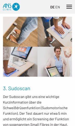 Webdesign für Ärzte 1 - ANS Clinic
