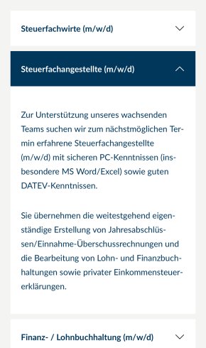 Webdesign Referenz: Fabian & Molter GmbH - Mobile Screenshot