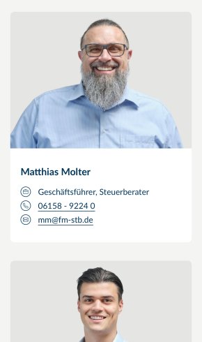 Webdesign Referenz: Fabian & Molter GmbH - Mobile Screenshot
