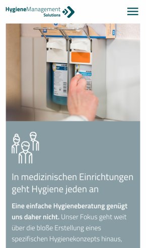 Webdesign Referenz: HygSo GmbH & Co. KG - Mobile Screenshot