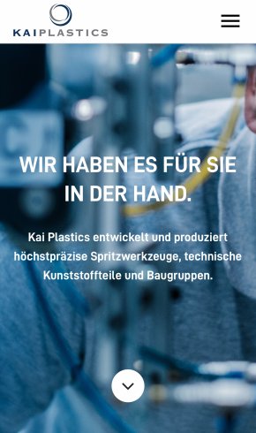 Webdesign Referenz: Kai Plastics - Mobile Screenshot