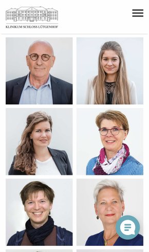 Webdesign Referenz: Klinikum Schloss Lütgenhof - Mobile Screenshot