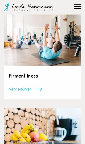 Webdesign Referenz: Linda Hönemann - Mobile Screenshot 3