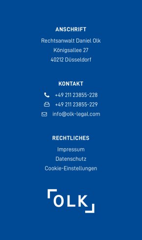 Webdesign Referenz: Rechtsanwalt Daniel Olk - Mobile Screenshot