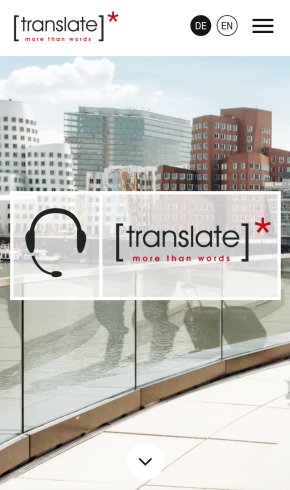 Webdesign Referenz: Translate - Mobile Screenshot